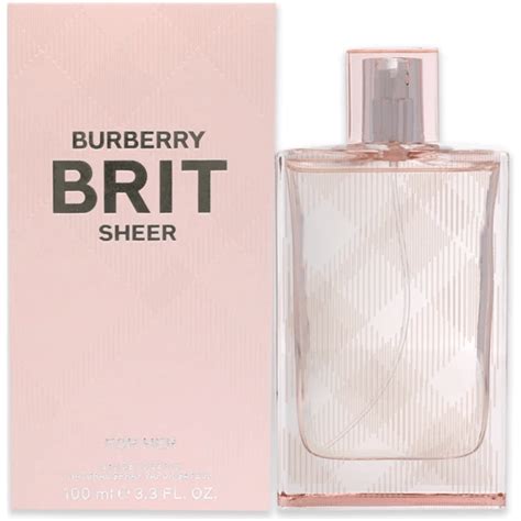 burberry brit sheer for her 3.3 oz|Burberry Brit sheer body lotion.